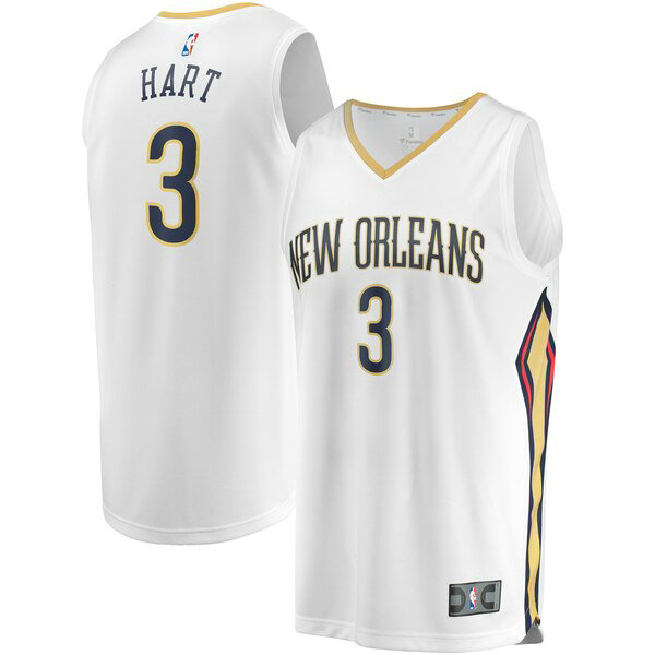 Maillot nba New Orleans Pelicans Association Edition Homme Josh Hart 3 Blanc